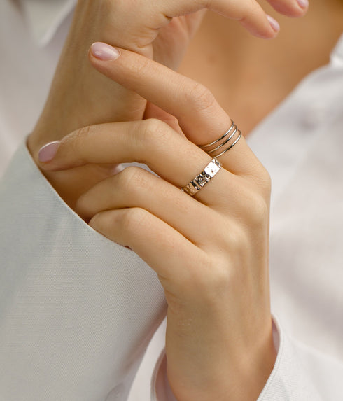 Set inele din argint Eirene